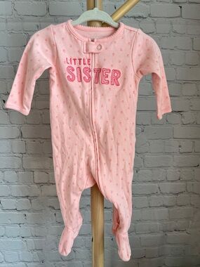 ⭐️⭐️PICK 5 / $20 Carter's "Little Sister" One-Piece Footed Sleeper